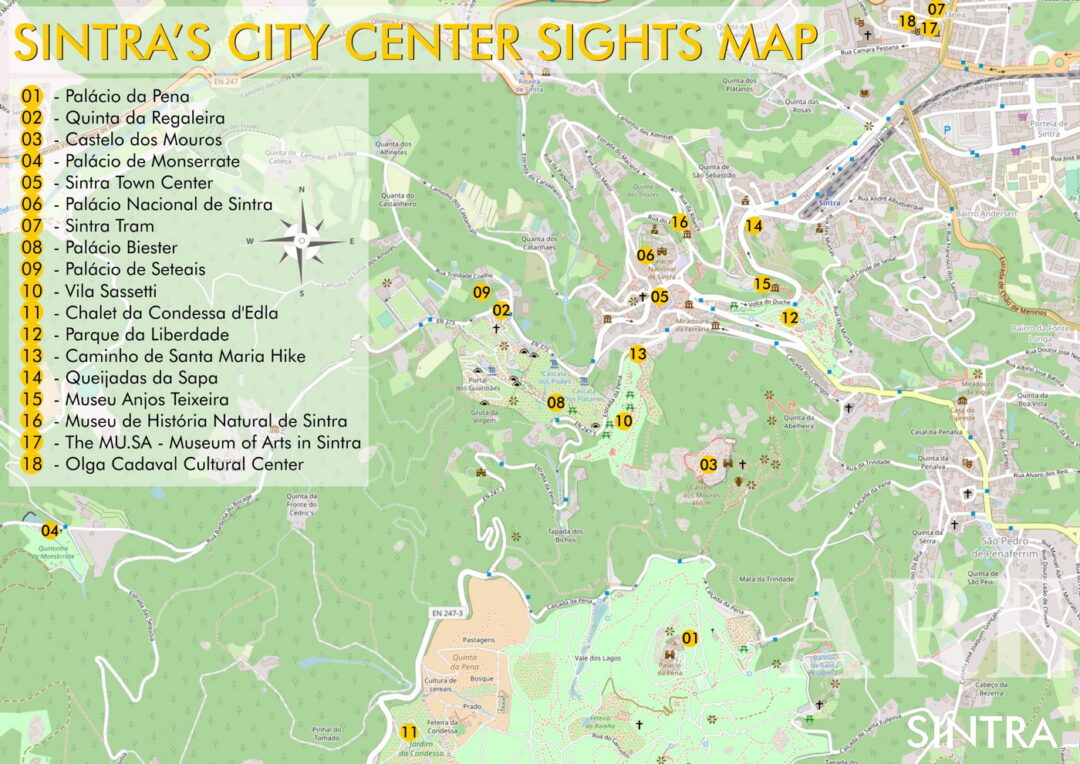 <em>Plan du centre-ville de Sintra</em>