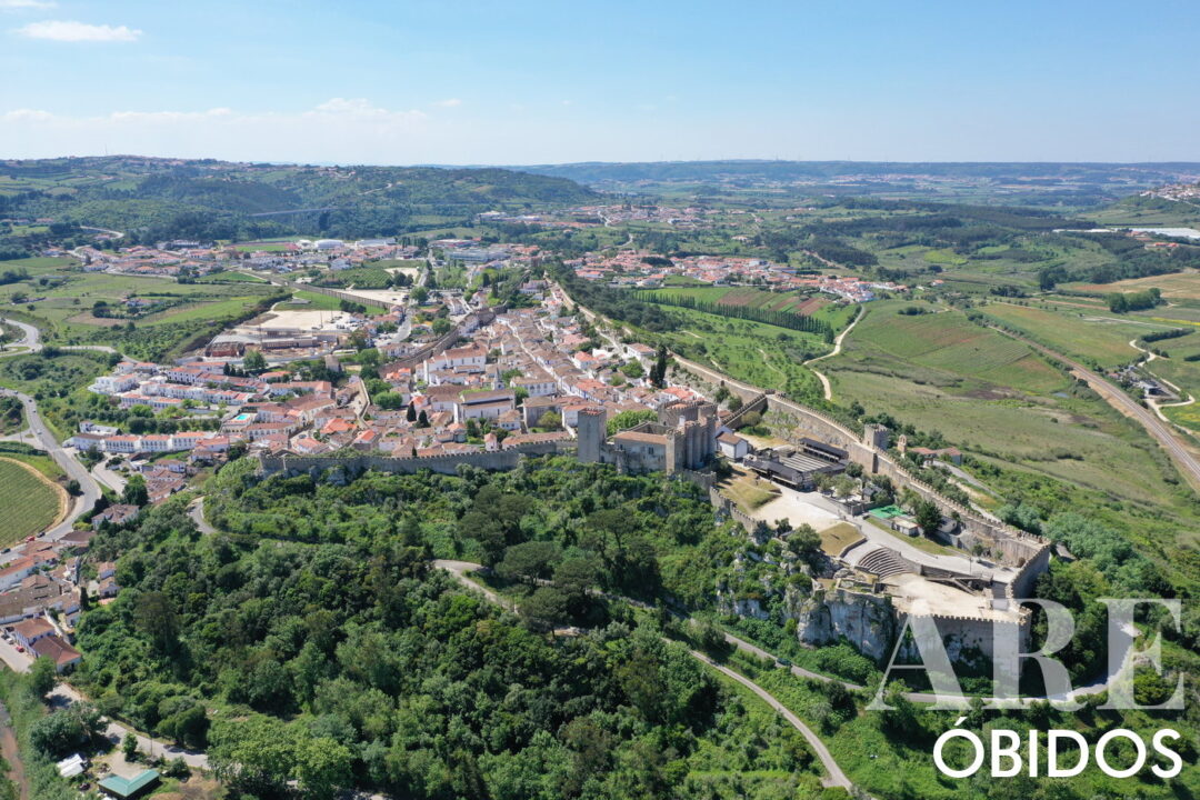 Vue aérienne de Vila de Óbidos