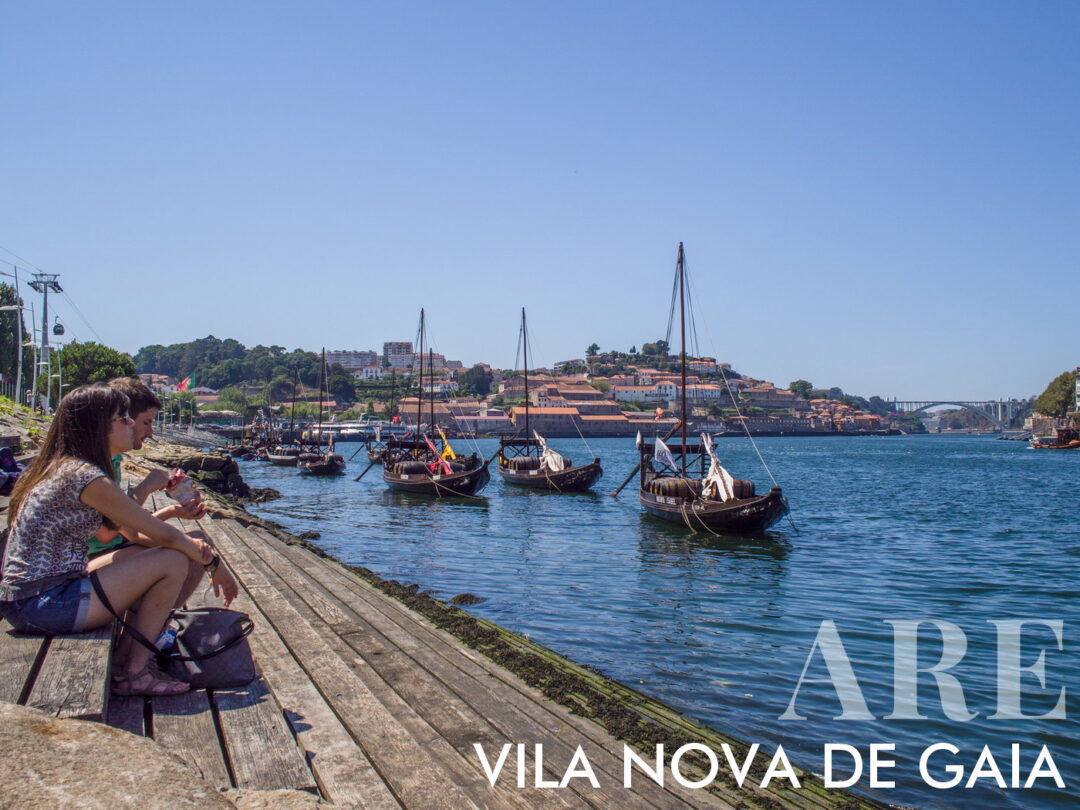 Littoral de Vila Nova de Gaia devant la zone des caves à vin de Porto