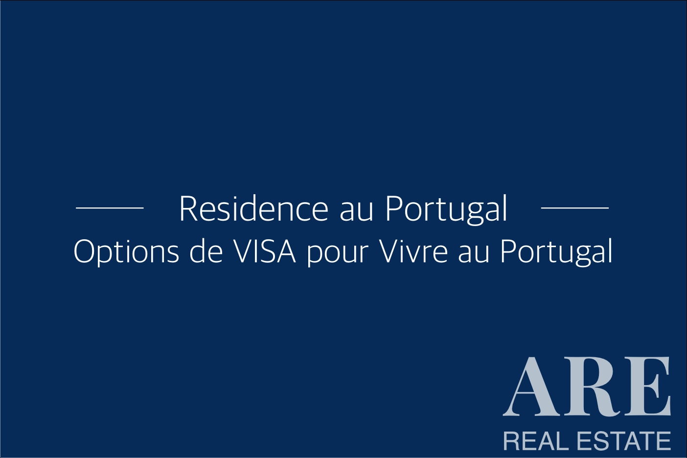 Visas pour vivre au Portugal
